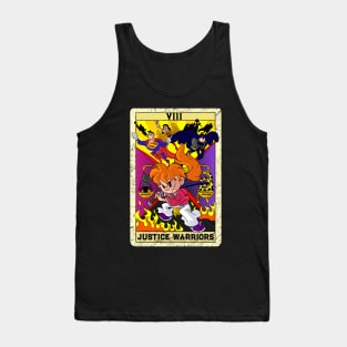 Social justice Warriors Tarot Card Kenshin SJW Old Cartoon Tank Top